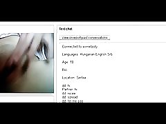 Chatte fille serbe joue sur chatroulette